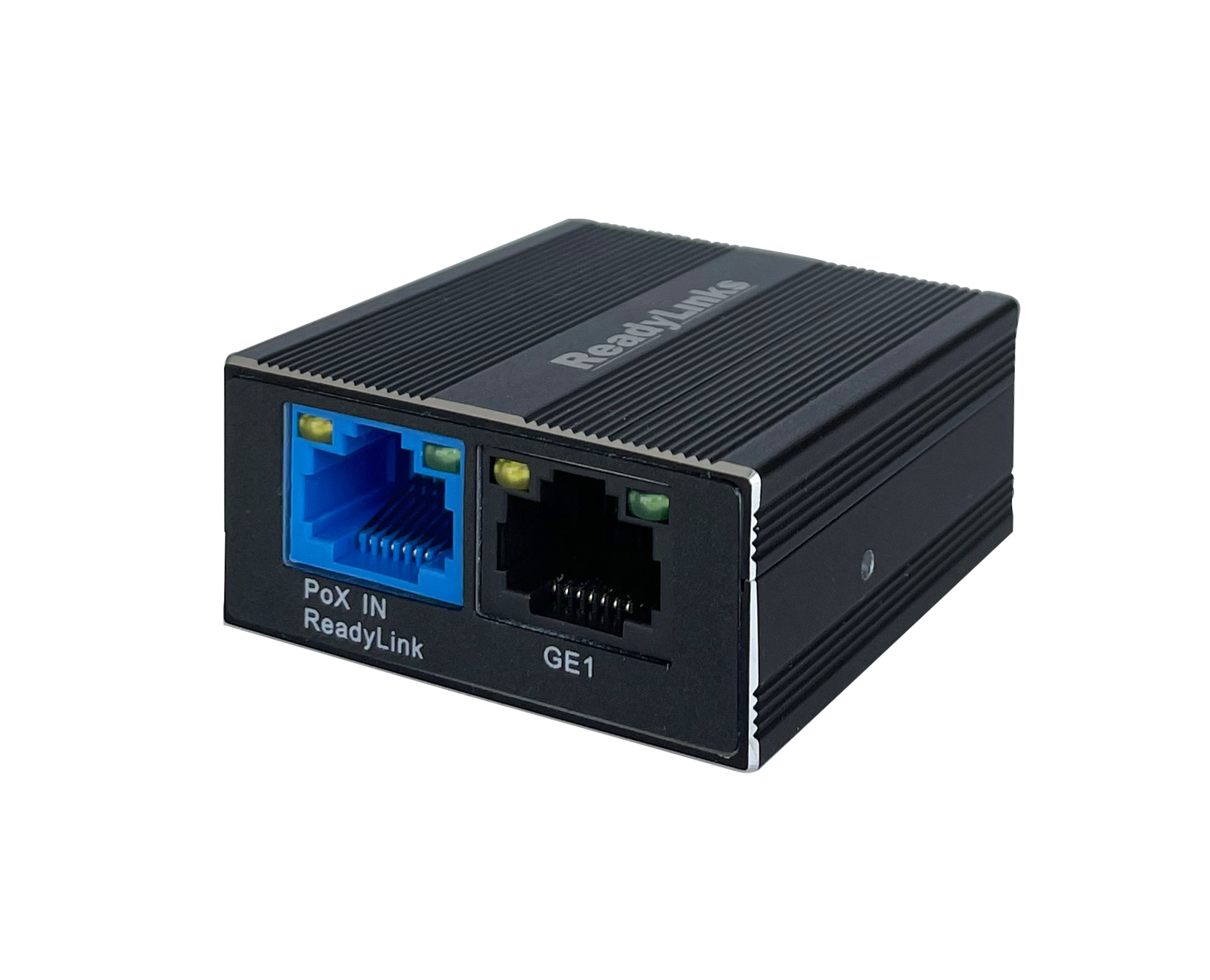 IPC-1T client with its PoX IN ReadyLink port and GE1 Ethernet port